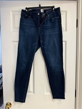 Dark Blue Women's Skinny Jeans - PAIGE verdugo ankle 32
